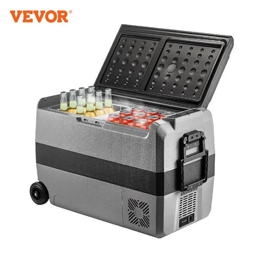 VEVOR 36L 50L 60L Portable Car Fridge Mini Refrigerator Freezer With Wheel and image 0