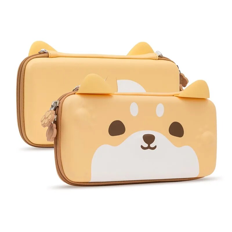 GeekShare Cute Cats Ears Portable Case For Nintendo Switch And Lite Gray 3D Ear image 7