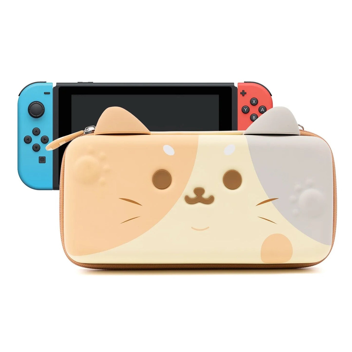 GeekShare Cute Cats Ears Portable Case For Nintendo Switch And Lite Gray 3D Ear image 6