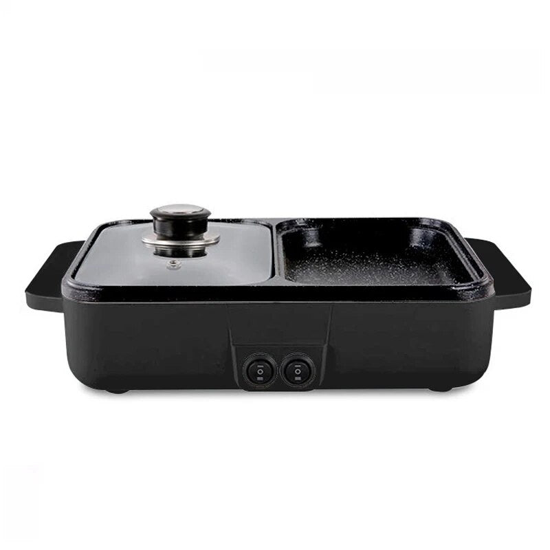 1200W Electric Hot Pot Cooker 110V BBQ Mini Grill Multifunctional Electric BBQ image 3