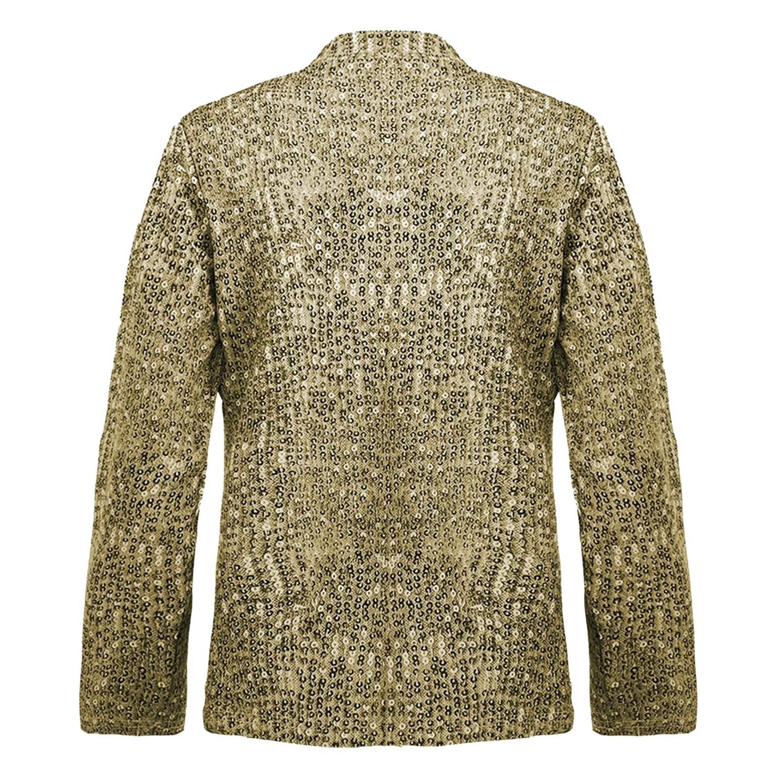 Fashion Sequin Blazer Long Sleeves Slim Fit Cardigan Women Open Front Jacket Sp image 4