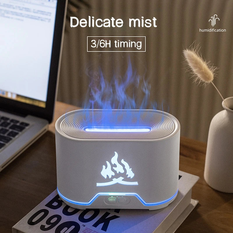 Remote Control USB Aromatherapy Diffuser,Simulated Flame Lamp,Air Humidifier image 5