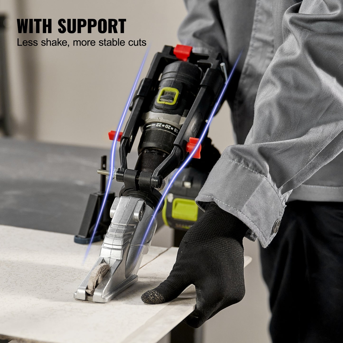 VEVOR Board Cutter Drill Attachment Board Shears Attachment with 360 Degree Piv image 5