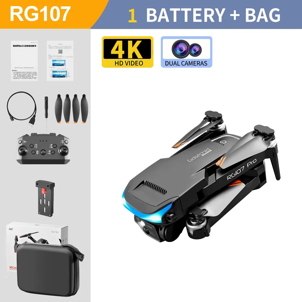 2023 RG107 Mini Drone Obstacle Avoidance HD drone 4k profesional Dual Camera Op image 5