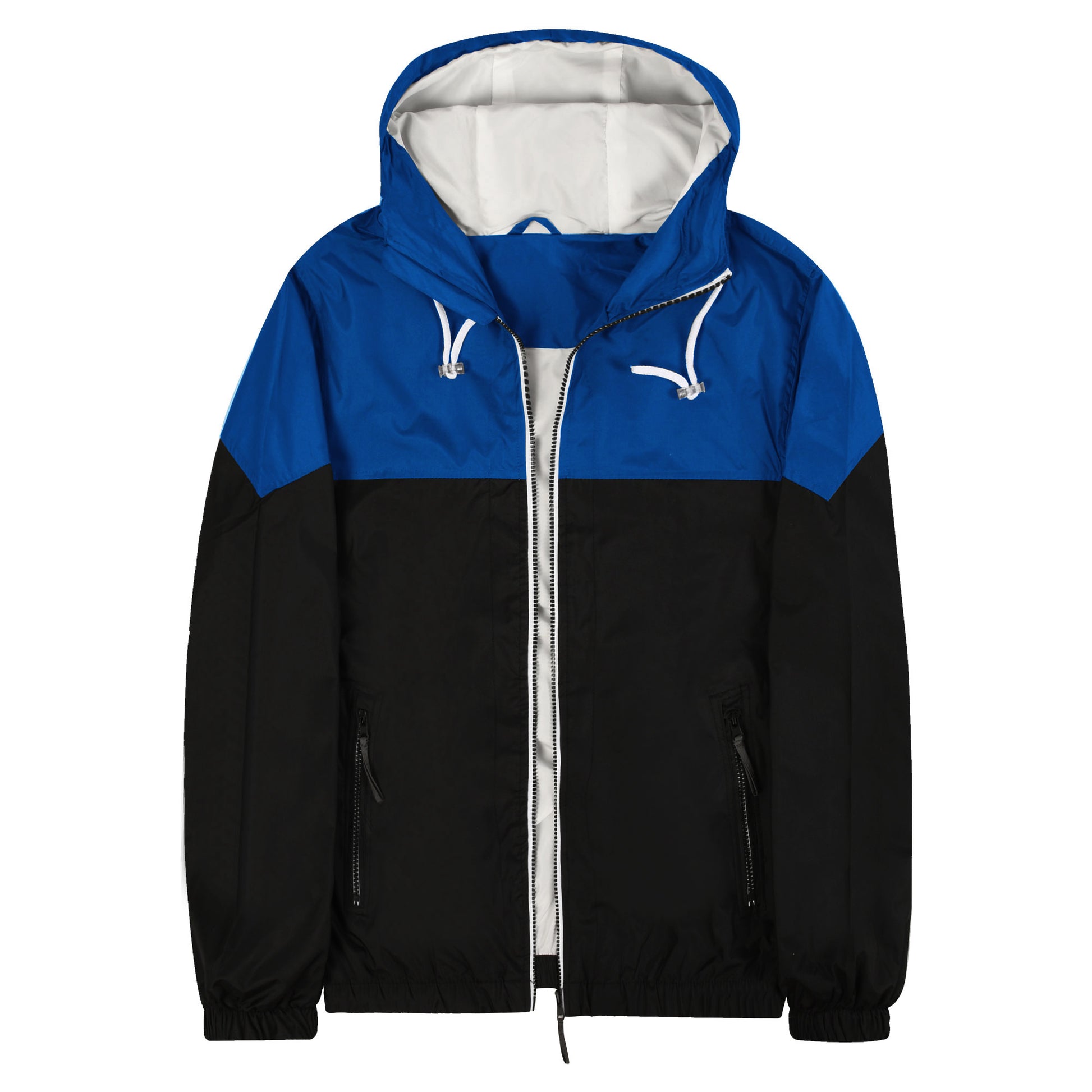 Men's Spring And Autumn New Colorblock Casual Jacket, Fashionable Hooded Windbr image 1