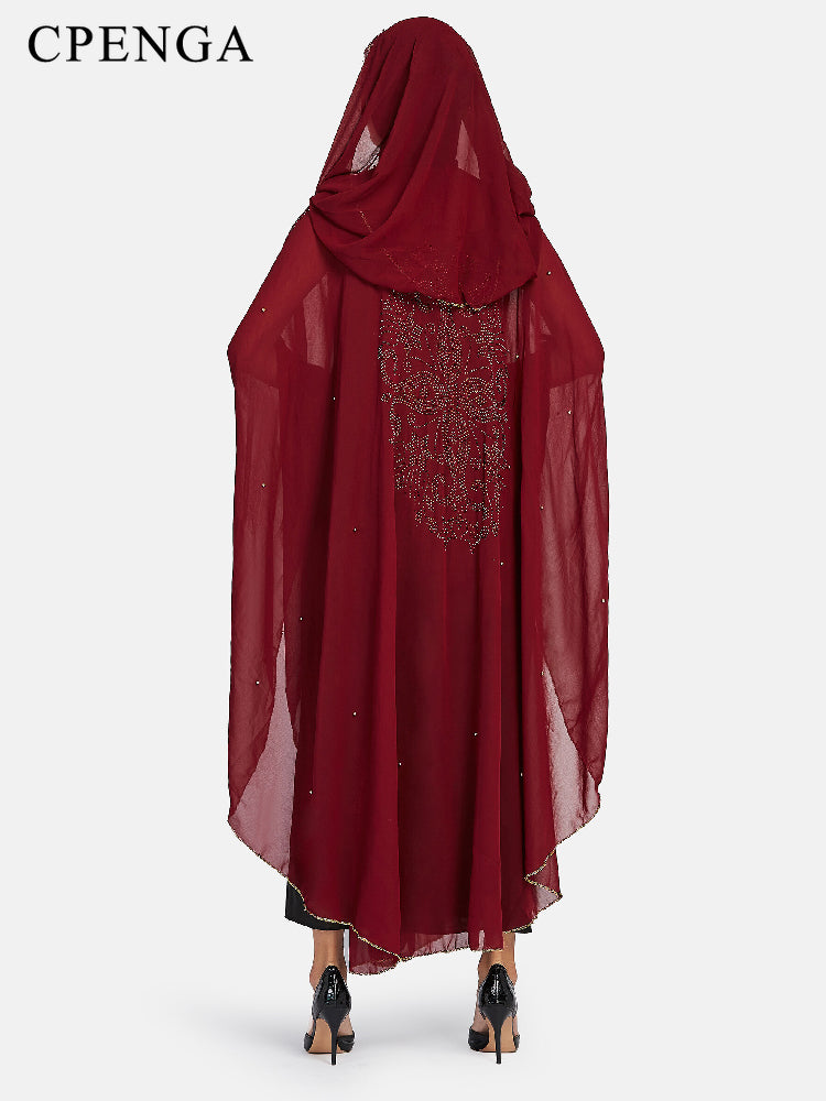 Free Size African Sequins Dress for Women Traditional Kaftan Robe Elegant Ladie image 5