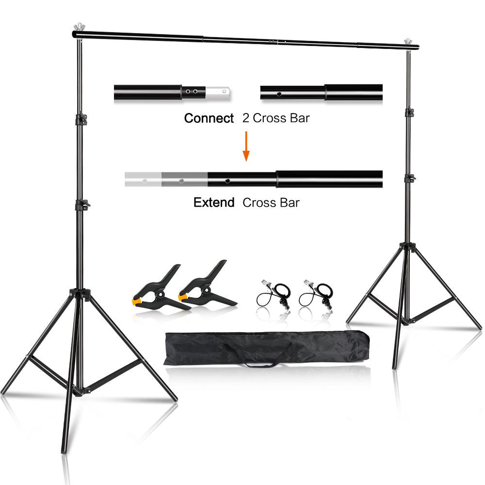 Background Stand Kit Support System Backdrops With Adjustable Stand for Photogr image 8