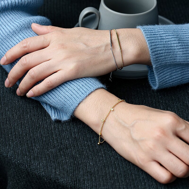 2021 New Gold-plated Beads Pendant Bracelet Women's Gold Jewelry Vintage image 2
