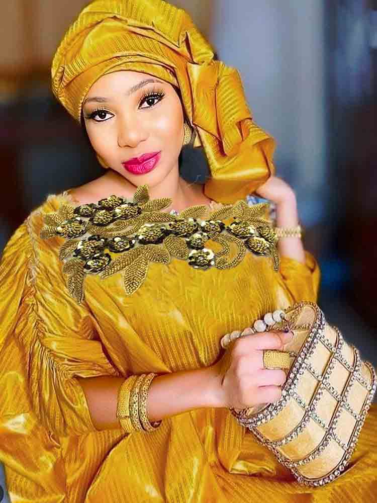 Women Dresses For Party And Wedding African Abaya Dresses Traditional Dress Baz image 2