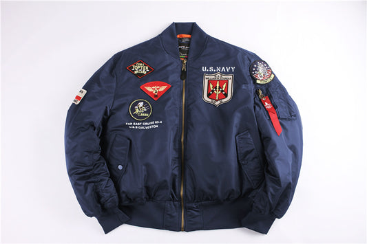 2023 Winter Top Gun Bomber Flight Jacket Windproof Water Resistant MA-1 Air For image 0