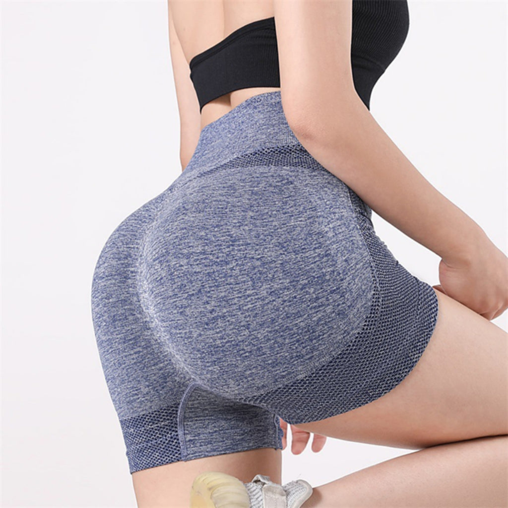 Women Yoga Shorts High Waist Workout Shorts Fitness Yoga Lift Butt Fitness Ladi image 2