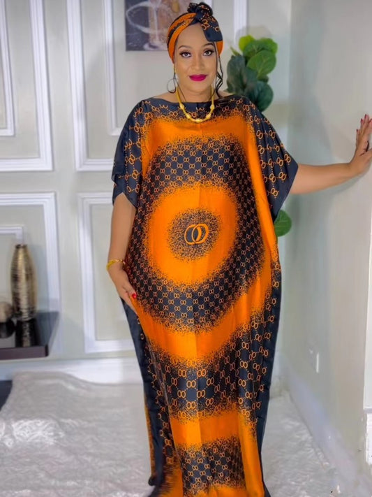 2023 New Style Fashion Oversize African Women Clothing Dubai Dashiki Abaya Free image 0