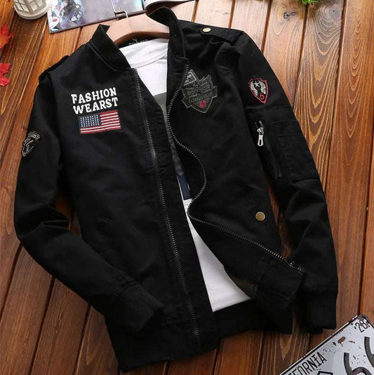 New Spring Military Style Pilot Jacket Multi-pocket Men Tactical Flight Jacket  image 0