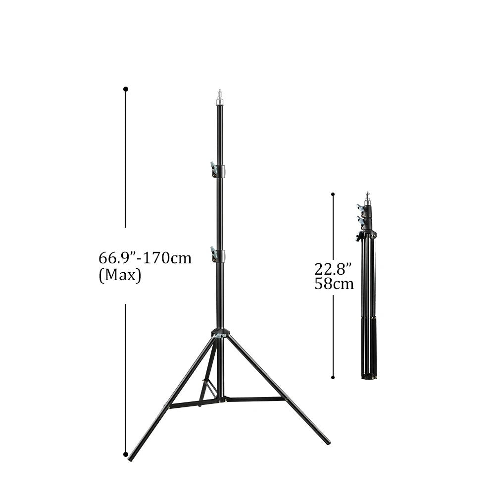 37/68/100/150/200CM Selfie Light Tripod 1/4 Screw Head Photography Portable Sta image 7