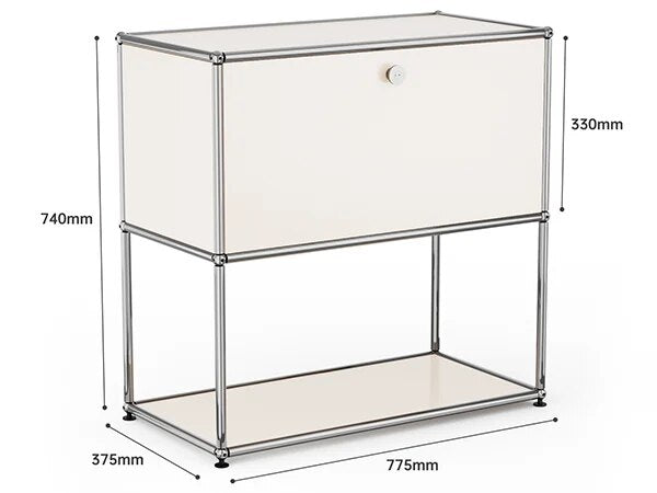 Bed Side Table Module Storage Cabinet Haller Storage Shelf Sideboard Living Roo image 2