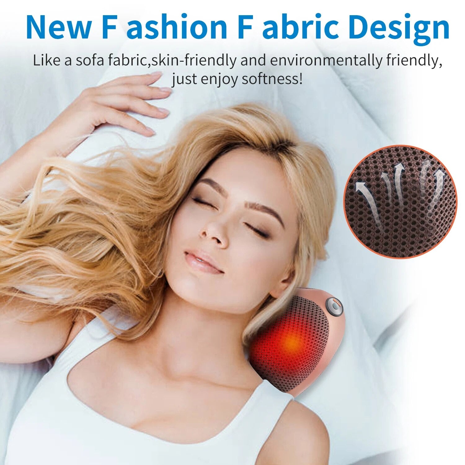 Head Massager Car Home Cervical Shiatsu Massage Neck Back Waist Body Electric M image 8
