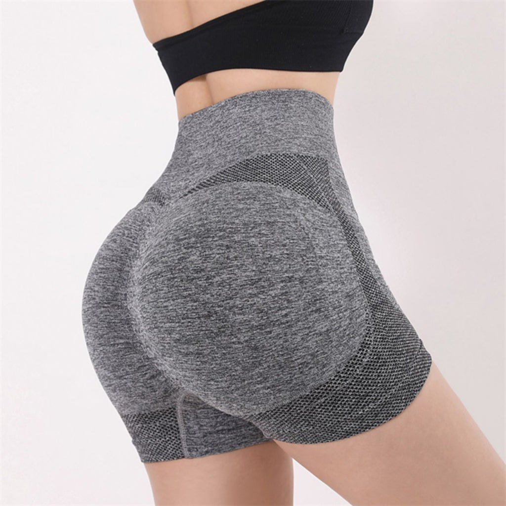 Women Yoga Shorts High Waist Workout Shorts Fitness Yoga Lift Butt Fitness Ladi image 3