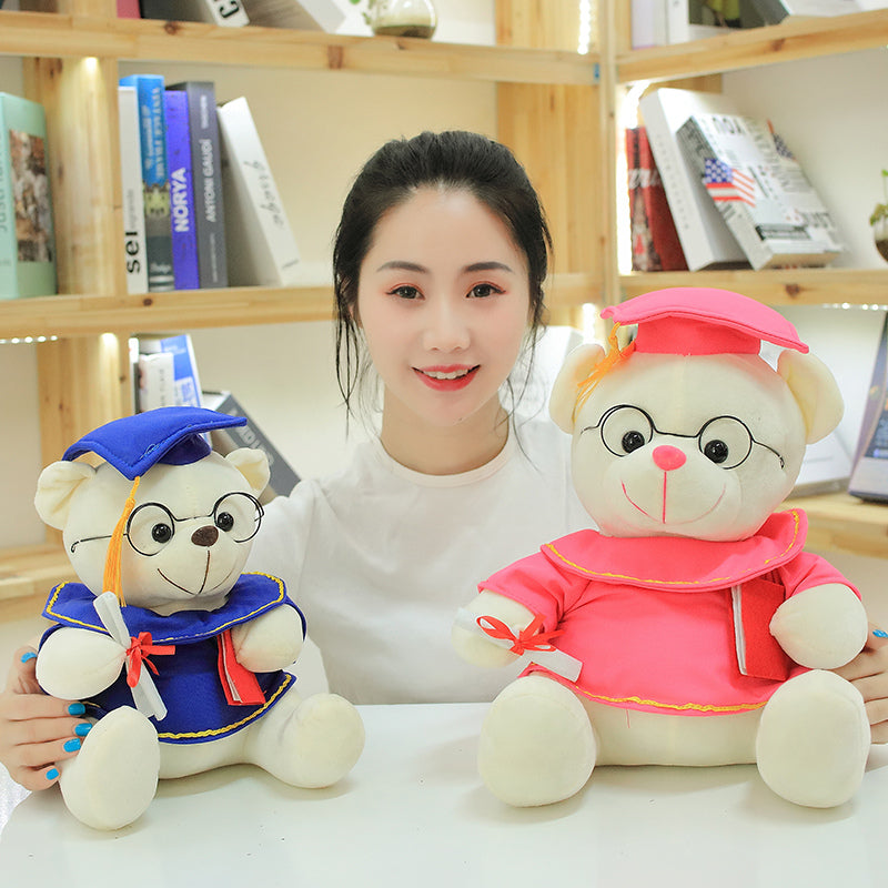 1pc 18cm Cute Graduate Dr. Bear Plush Toy Stuffed Bear kawaii Toys Funny Gradua image 10