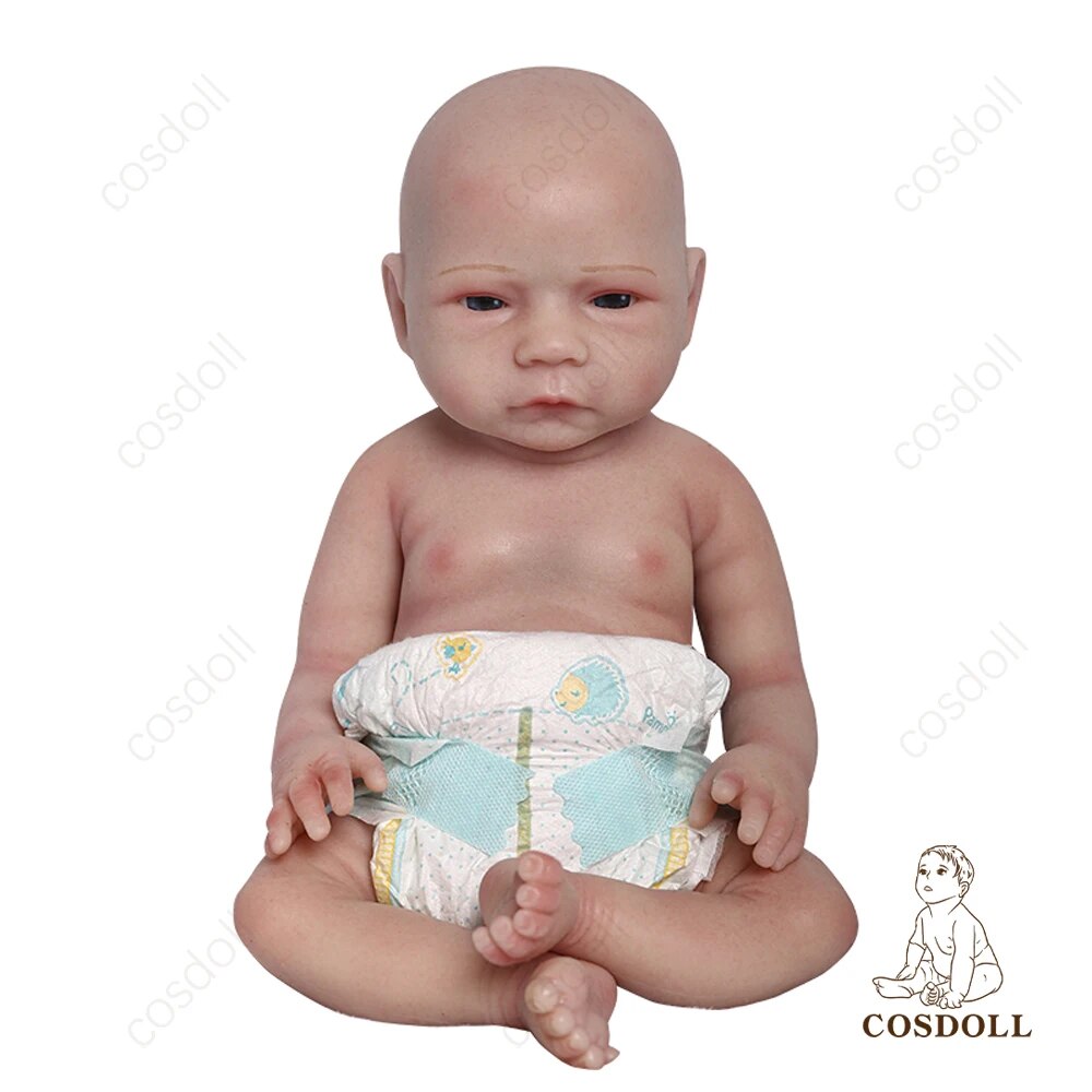 COSDOLL 18.5inch 3.1kg Full Body Silicone Bebe Reborn Doll Soft Dolls Realistic image 1