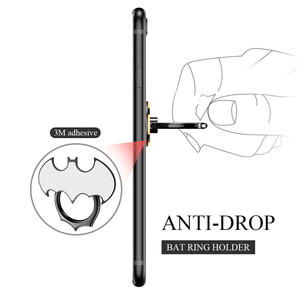 Oatsbasf Bat Finger Ring Phone Holder 360 Rotate Desktop Mount Mobile Phone Sta image 2