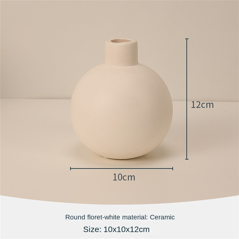 Nordic Sphere Electroplating Gold Golden Ceramic Vase Plating Golden Ball Ceram image 5