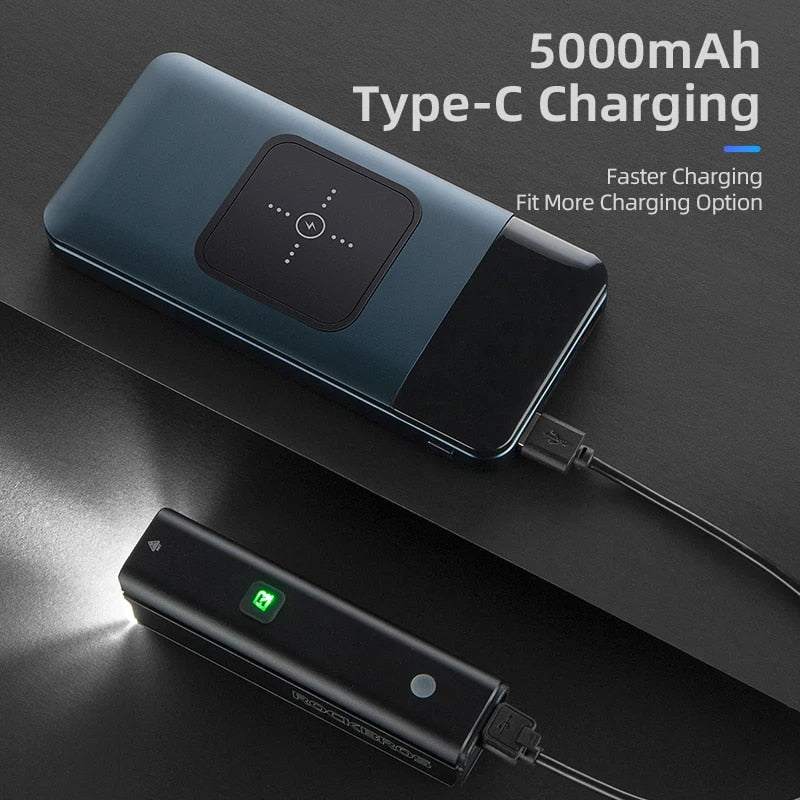ROCKBROS Bike Light 1500LM5000mAh Type-C Bicycle Light Temperature Control  IPX image 12