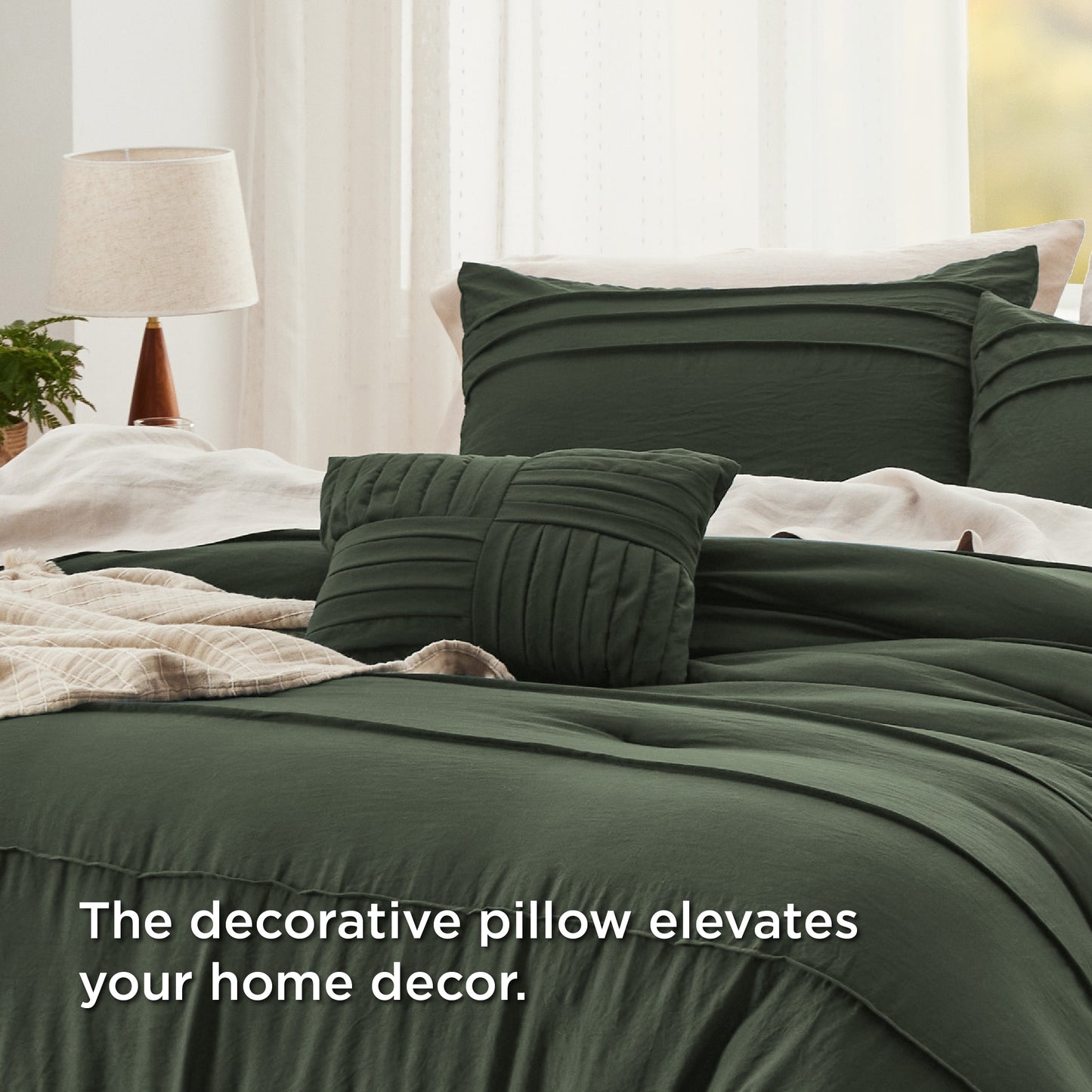 Bedsure Comforter Set - Pinch Pleat Bed Set, Down Alternative Bedding Sets for  image 20