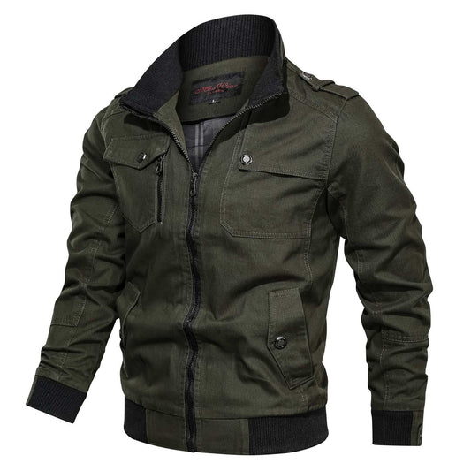 Army Men's Bomber Jackets 2022 Spring Autumn Military Jacket Cargo Flight Outwe image 0