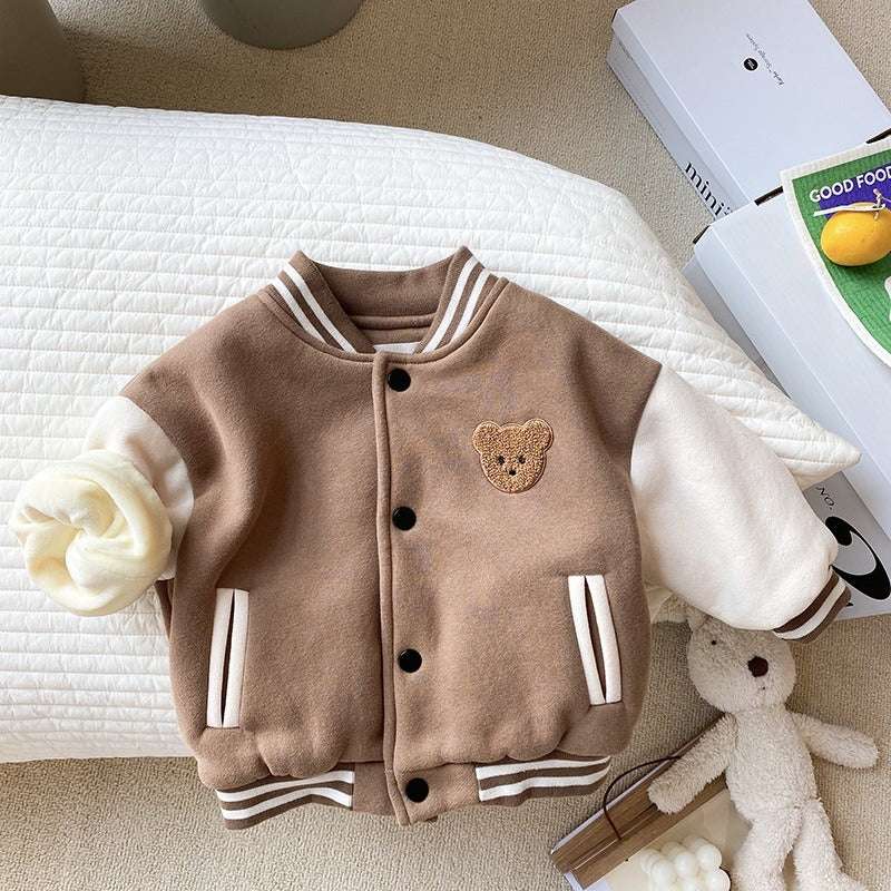 Baby Jacket Casual Baseball Uniform Jacket Outerwear Kids Coat Toddler Infant B image 1