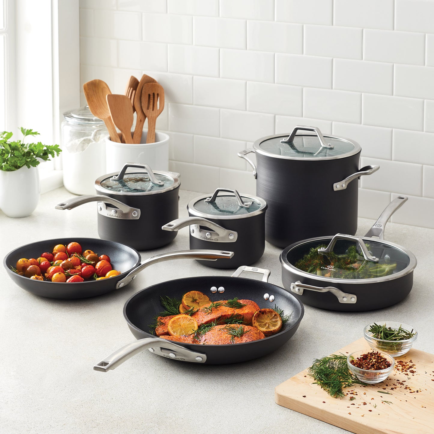 Calphalon Signature 10-Piece Non-Stick Cookware Set image 1