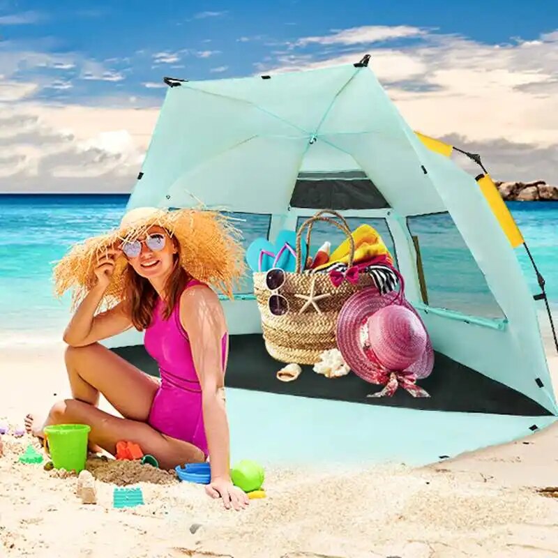 4 People Quick Automatic Opening Camping Tent Waterproof Lightwight pop up open image 2