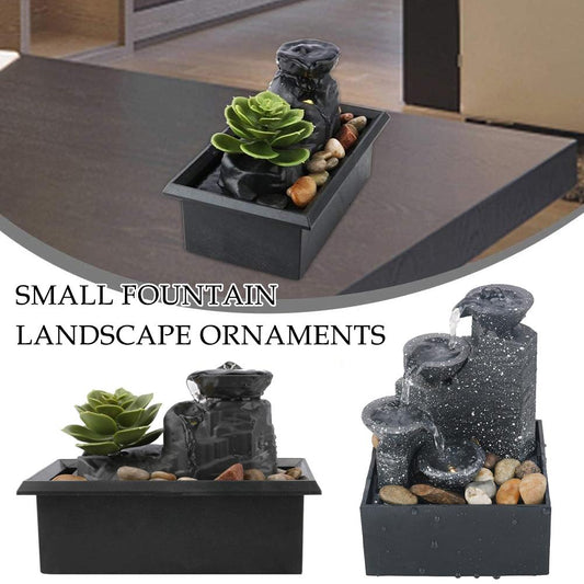 Tabletop Waterfall Decor Water Fountain Desktop Ornaments Flowing Tabletop Land image 0