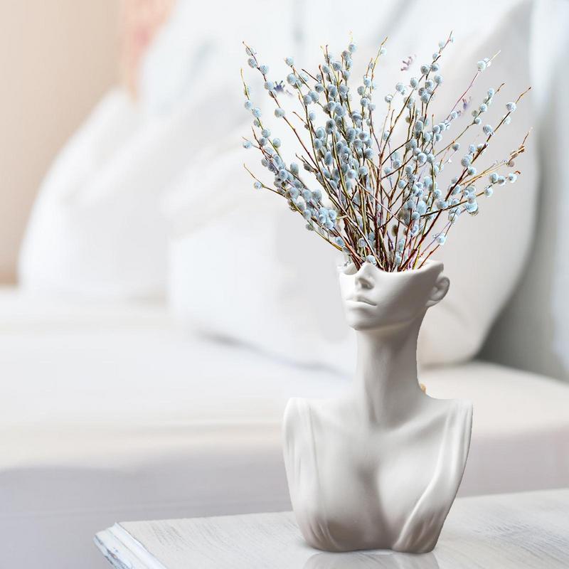 Ceramic Body Vase European Creative Ceramic Face Vase Modern Table Decorative F image 7
