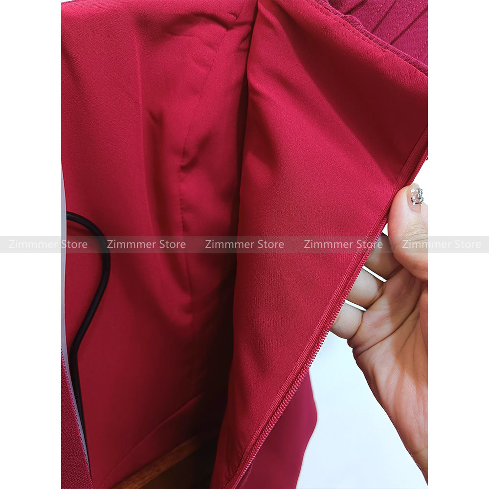 Vietnam niche 24 years new senior sense of A-line solid color elegant temperame image 4