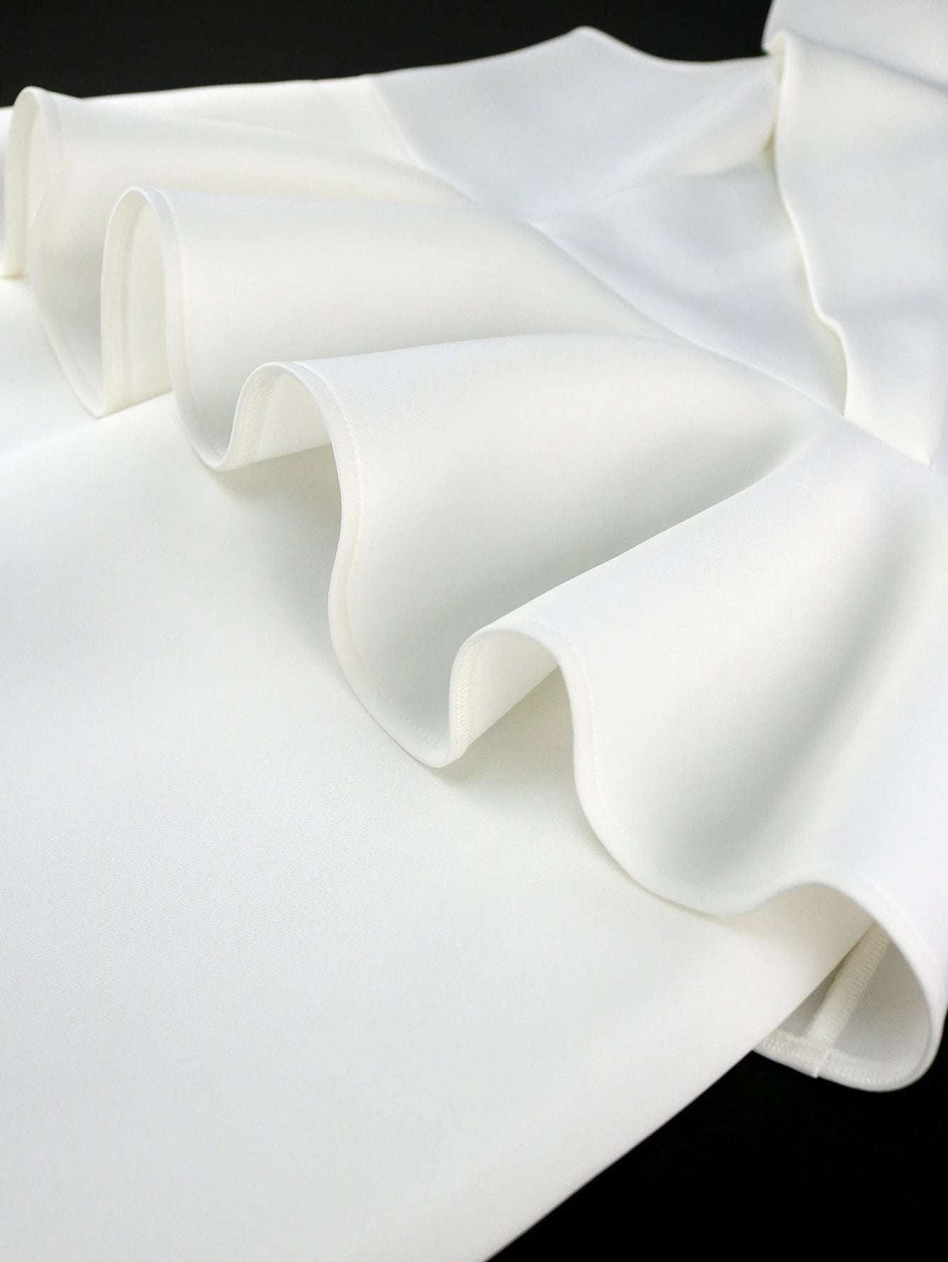 ONTINVA Women Plus Size  Party Dress White Peplum Ruffle Bodycon Elegant Off Sh image 4