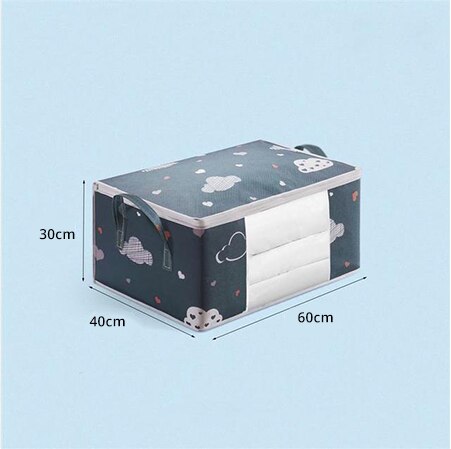 Large Capacity Clothes Storage Bag Organizer With Reinforced Handle Suitable Fo image 2