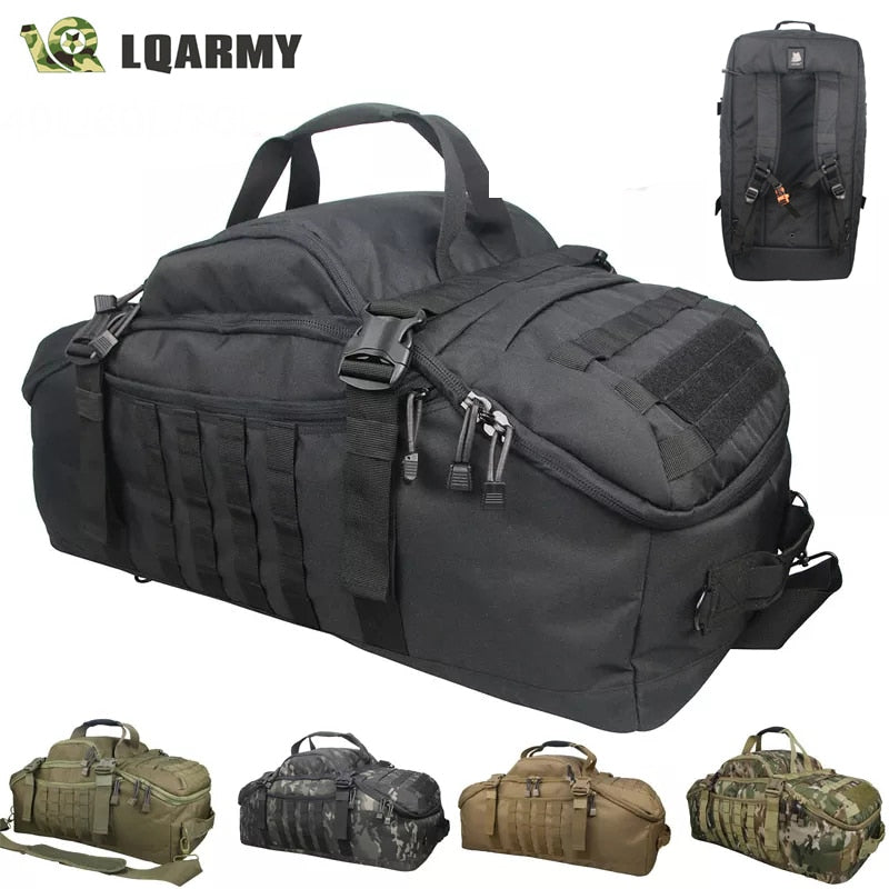 40L 60L 80L Waterproof Travel Bags Large Capacity Luggage Bags Men Duffel Bag T image 1