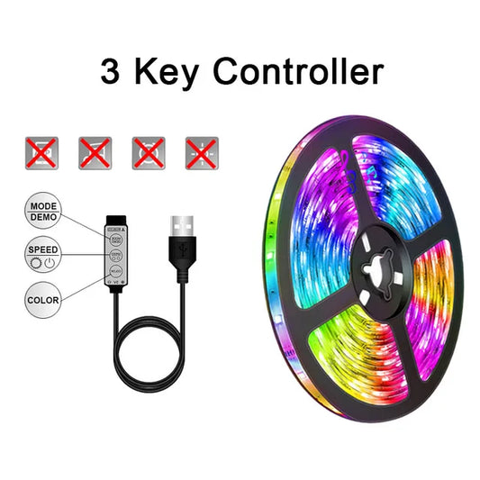 LED Strip Light WIFI Bluetooth Control 5050 RGB Led Lights Flexible Ribbon Luce image 0