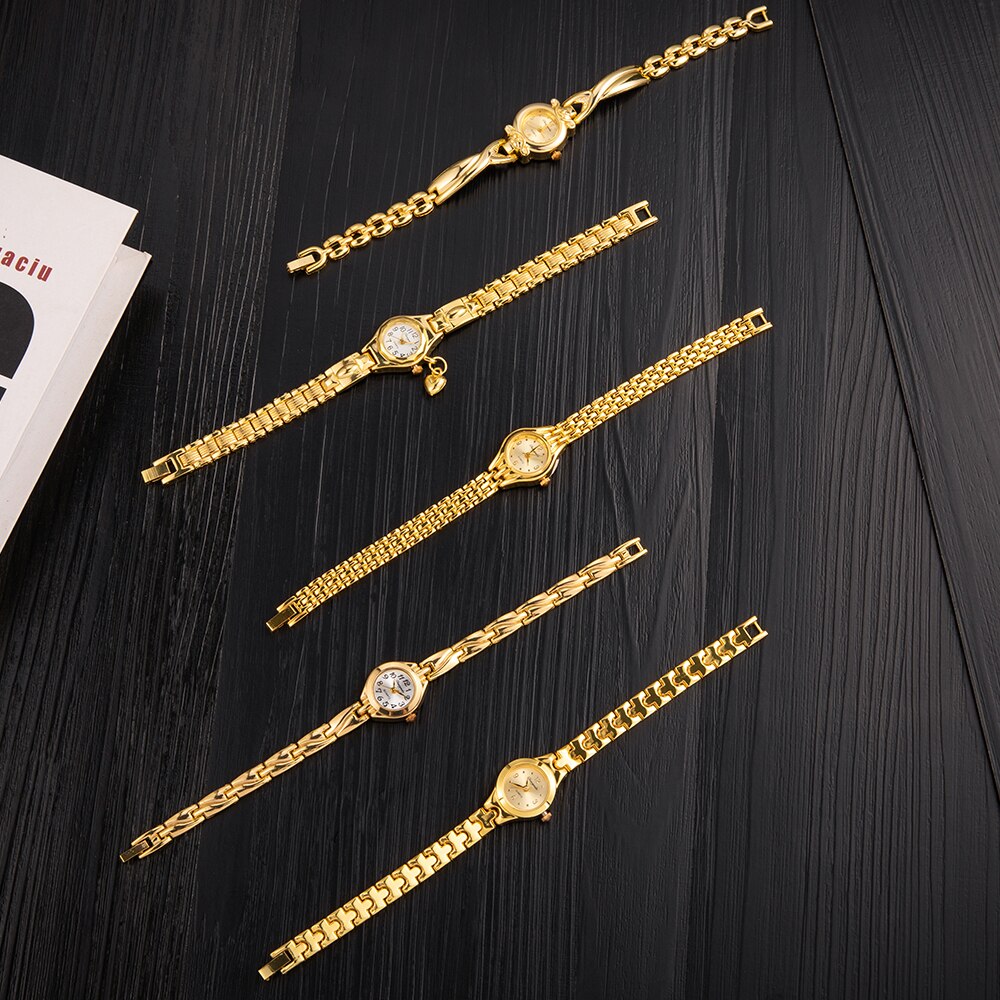 Simple Elegant Small Women's Watches Luxury Brand Gold Wrist Watches for Women image 9