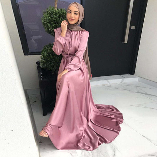 Ladies Abaya Dubai Muslim Fashion Hijab Dress Kaftan Islam Clothing African Max image 0