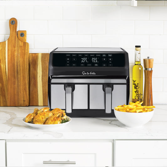 Sur La Table Digital 8 Quart Double Basket Air Fryer with Multi Cook image 0