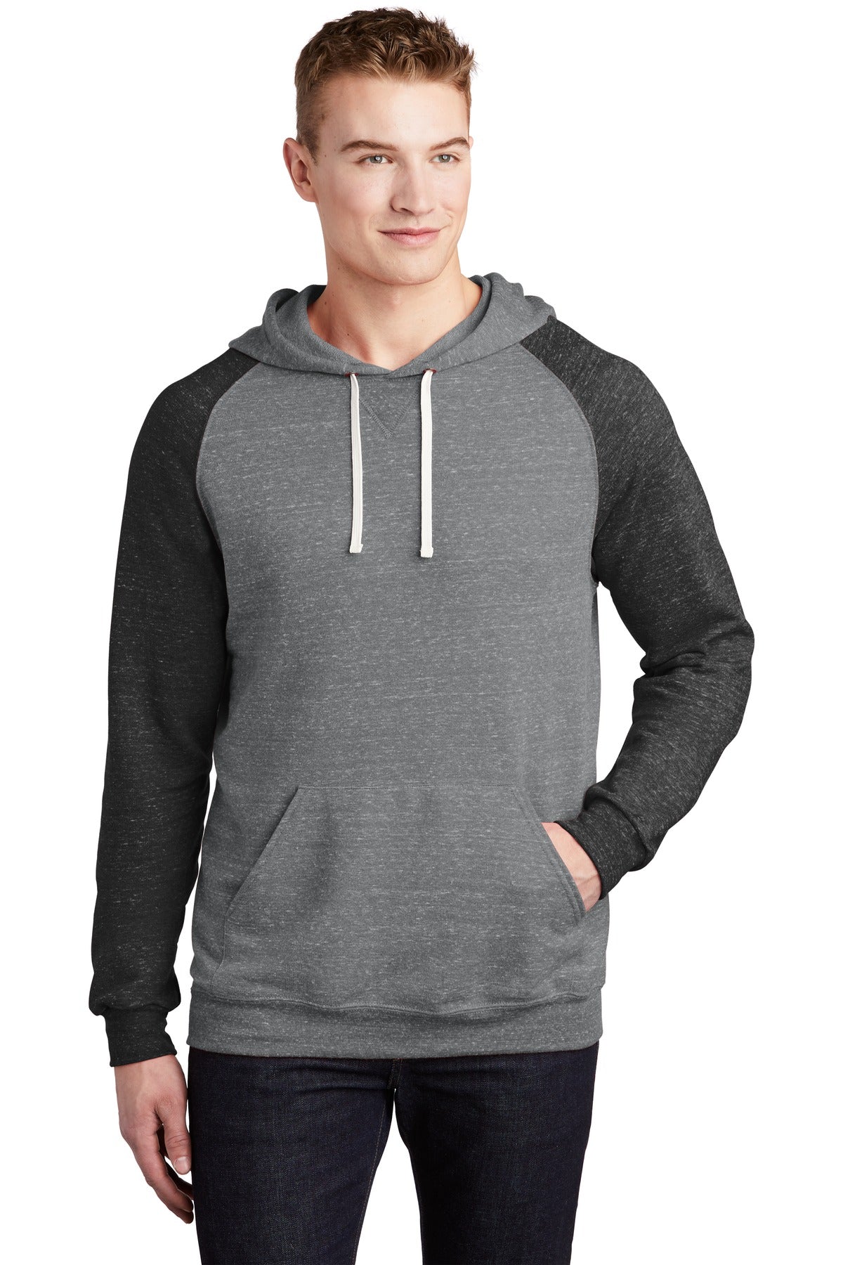 Jerzees Â® Snow Heather French Terry Raglan Hoodie 90M