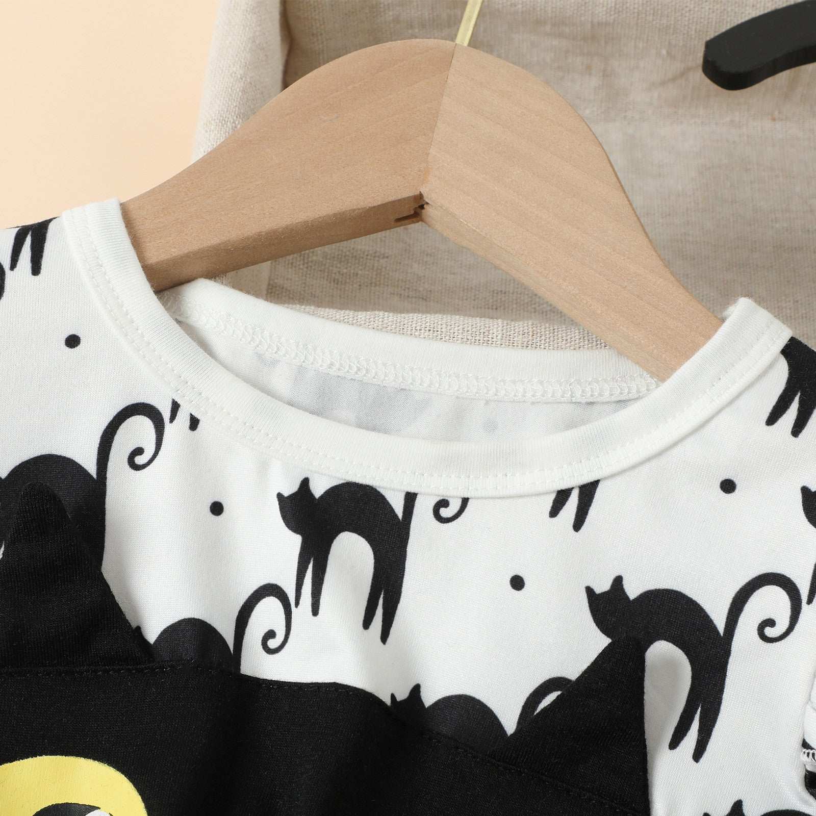 Toddler Kids Girls Infant Long Sleeve Cartoon Halloween Prints Mesh Tulle Princ image 5