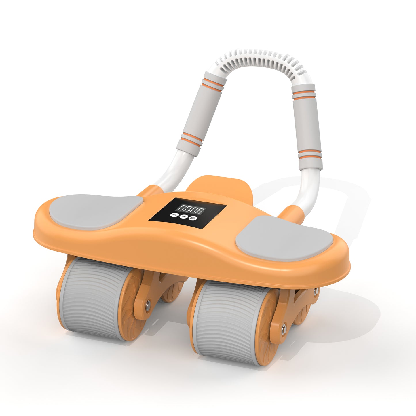 Automatic rebound abdominal roller with elbow support, knee pads and abdominal image 3