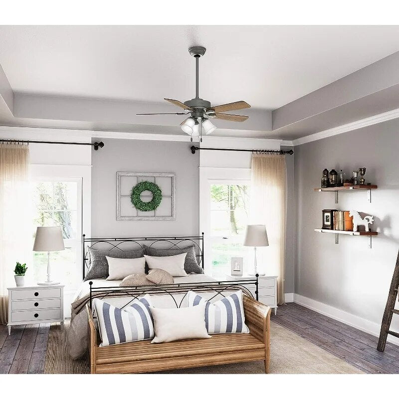 44 inch Swanson New Bronze Ceiling Fan with LED Light Kit and Pull Chain image 4
