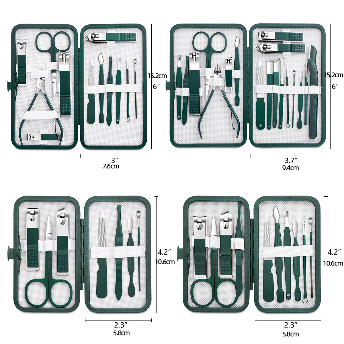 Stainless Steel Nail Clipper Set Grooming Tool Set With Portable Case Manicure image 4