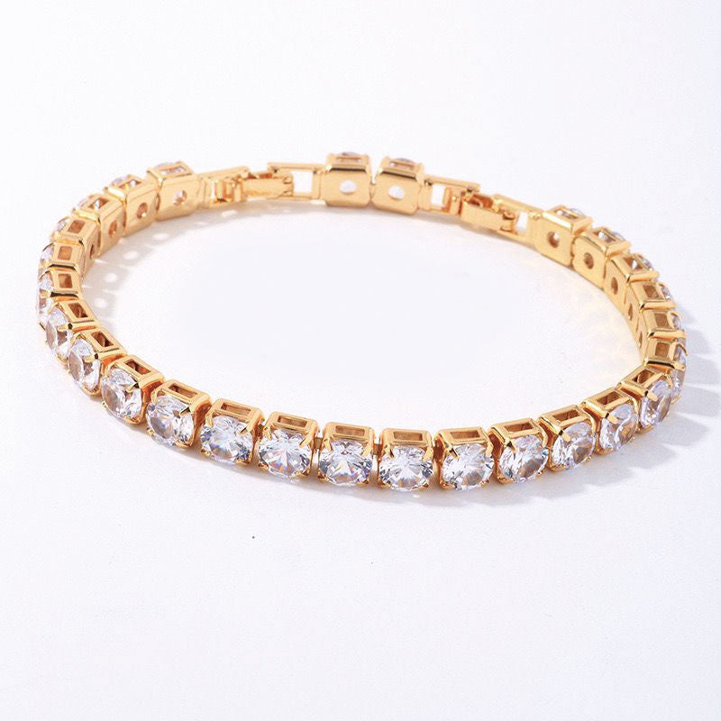 MxGxFam ( 20 cm x 6 mm ) Promotion Gold Plated 18 k Multiple Colors Powder Zirc image 21