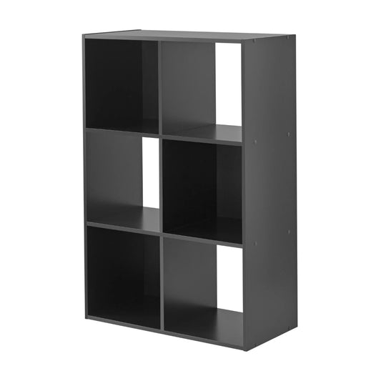 Mainstays 6-Cube Storage Organizer, Black image 0