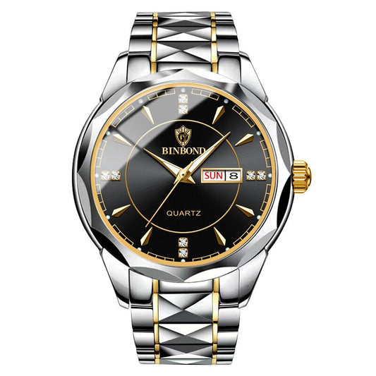 Fashion Luxury Gold Watch Men 2023 New Military Sport Quartz Wristwatch Calenda image 0