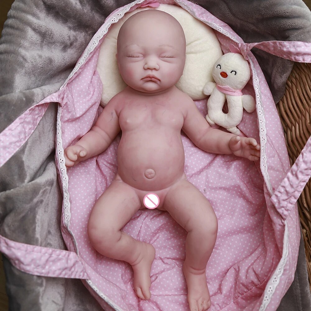 17.7 " Reborn Baby Doll Girl  Realistic Newborn Dolls Christmas Handmade Gifts image 1